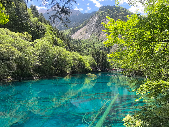 九寨溝湖面
